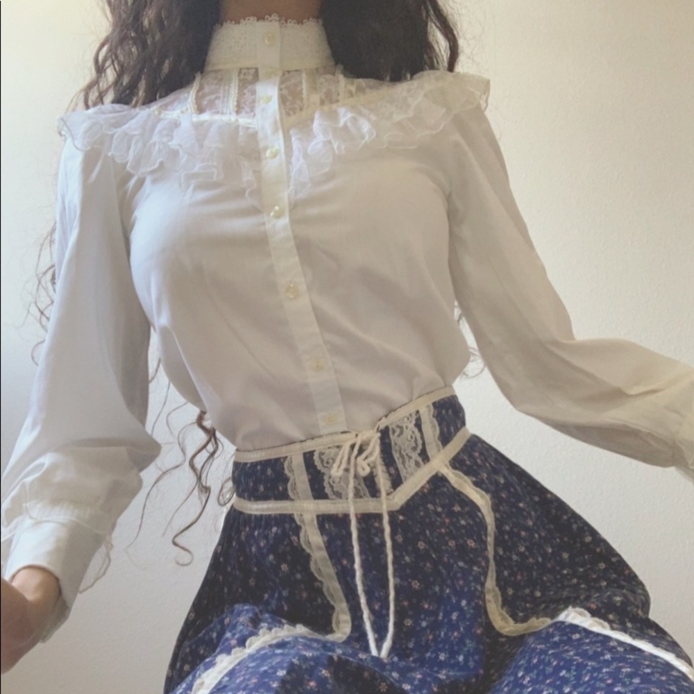 🤍 Vintage Gunne Sax blouse | XXS